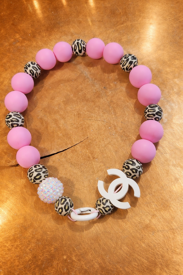 Pink Lv panter ketting