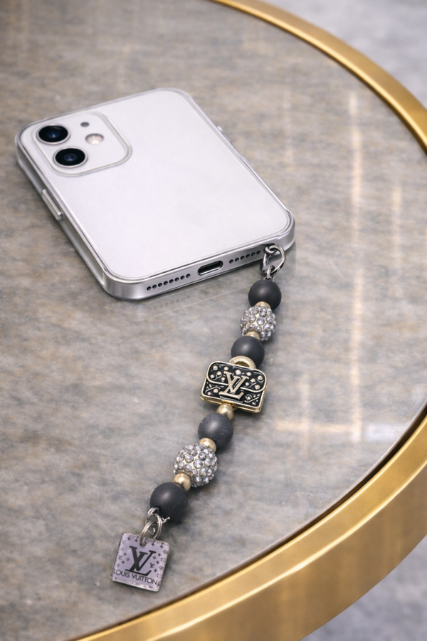 Black lv bag telefoonhanger