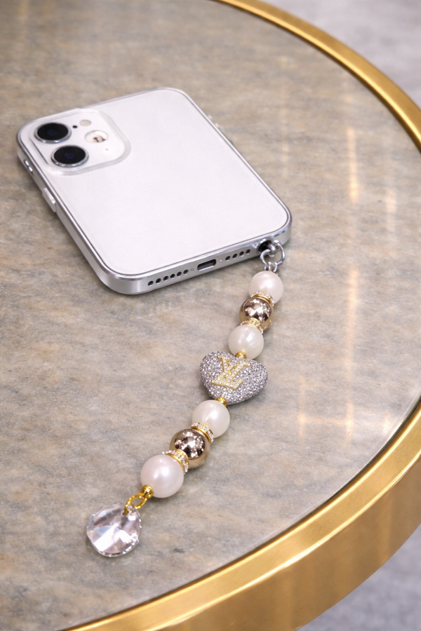 Lv zilver telefoonhanger