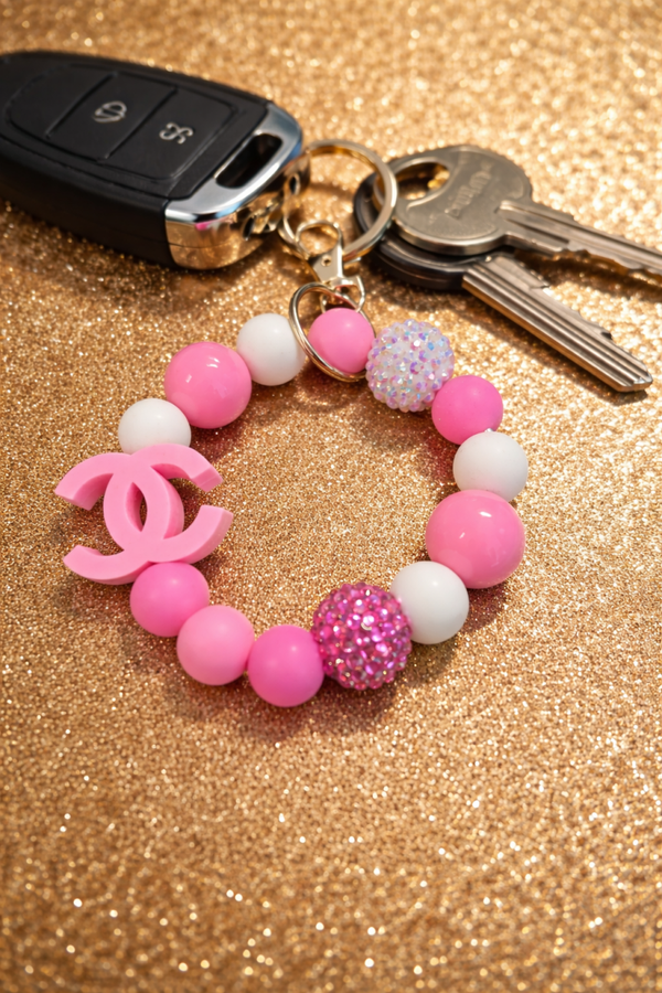 Pink Chanel Mini wristlet
