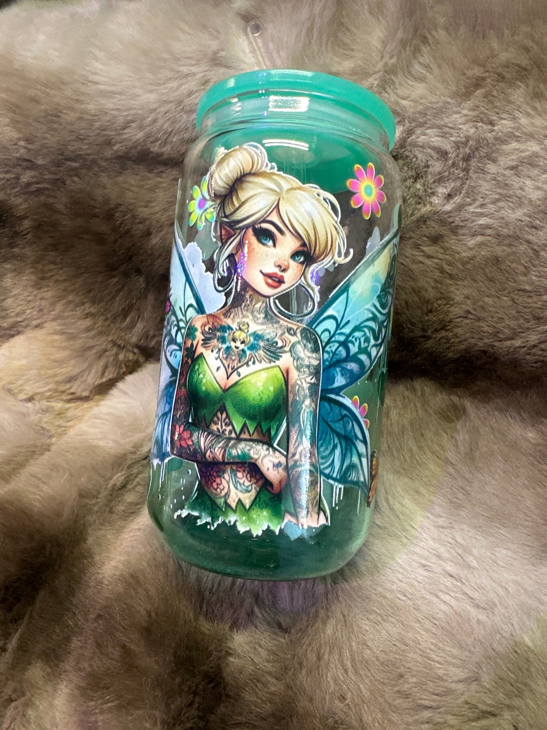 Tinkerbell glazen drinkbeker