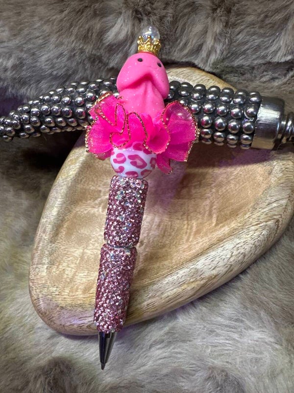 Huishamster panter Rhinestone pen