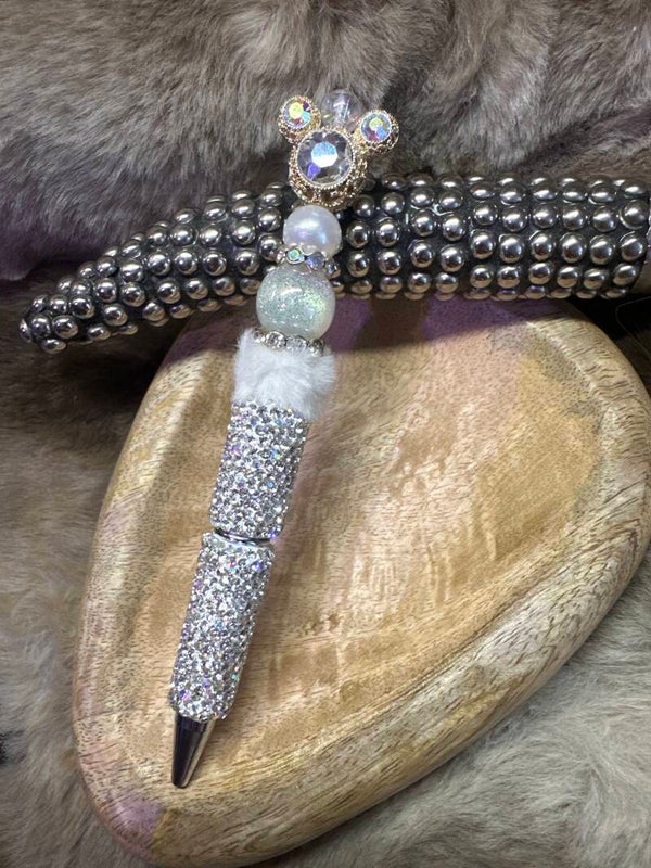 Silver micken Rhinestonepen