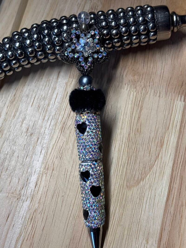 Black star Rhinestone pen