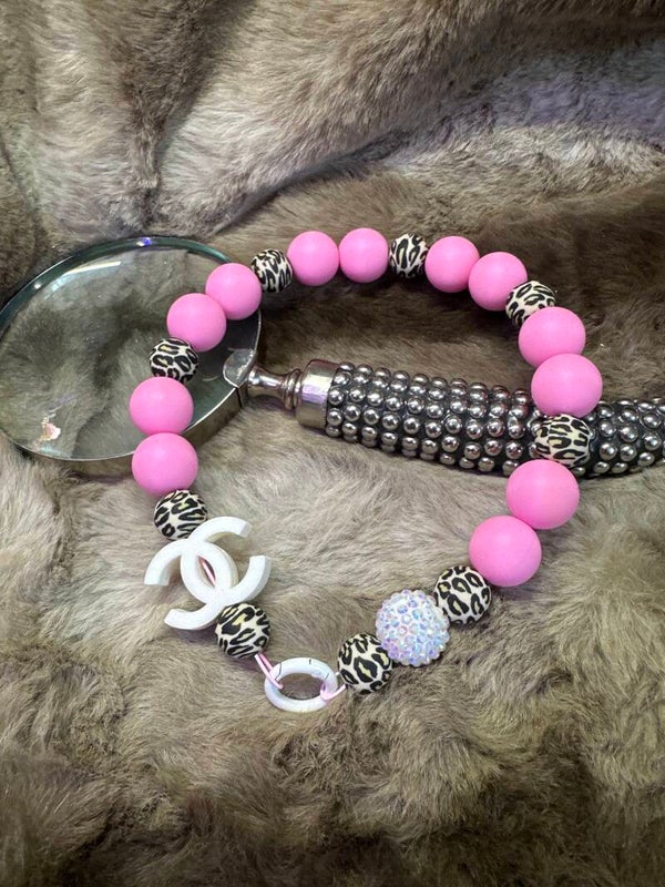 Pink Lv panter ketting 37-39 CM