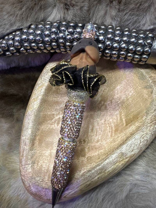 Huishamster prinses caramel Rhinestone pen