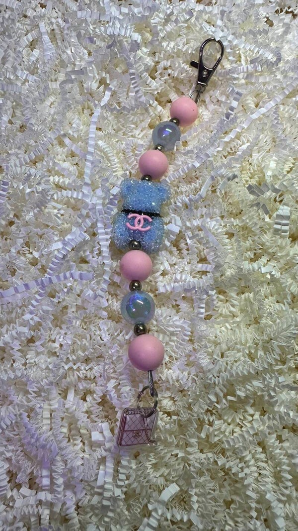 Blue CC Bear Telefoonhanger