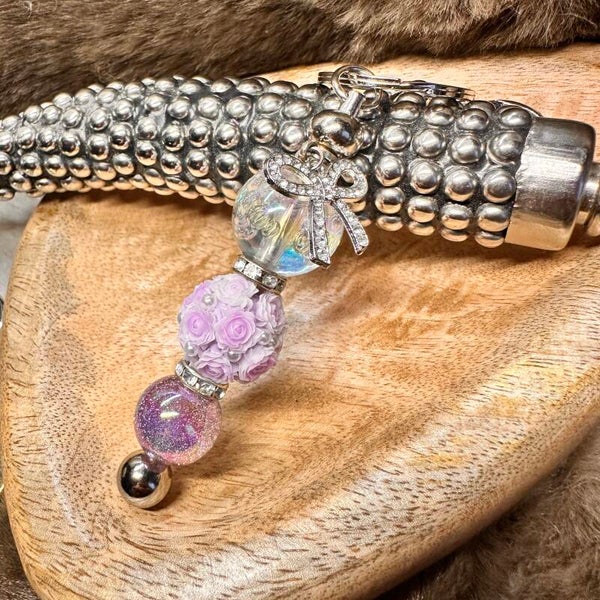 Purple Flower Sleutelhanger