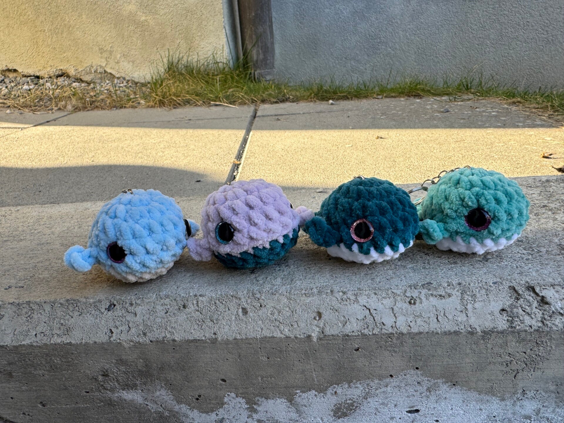 Mini baleine porte clé