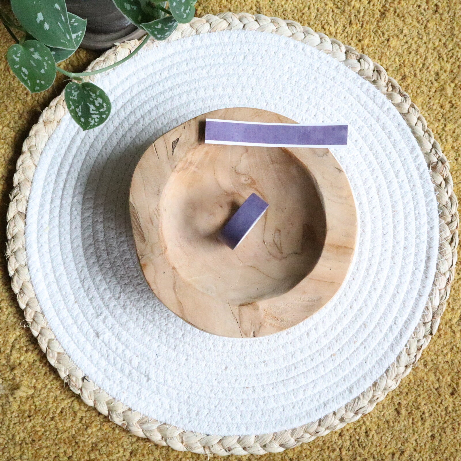 WASHI TAPE - Paars met lichte grid