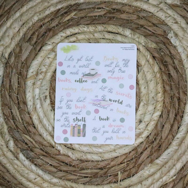 STICKERS - Boeken quotes