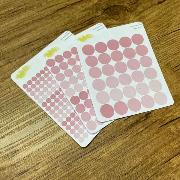 STICKERS - Stippen spring roze