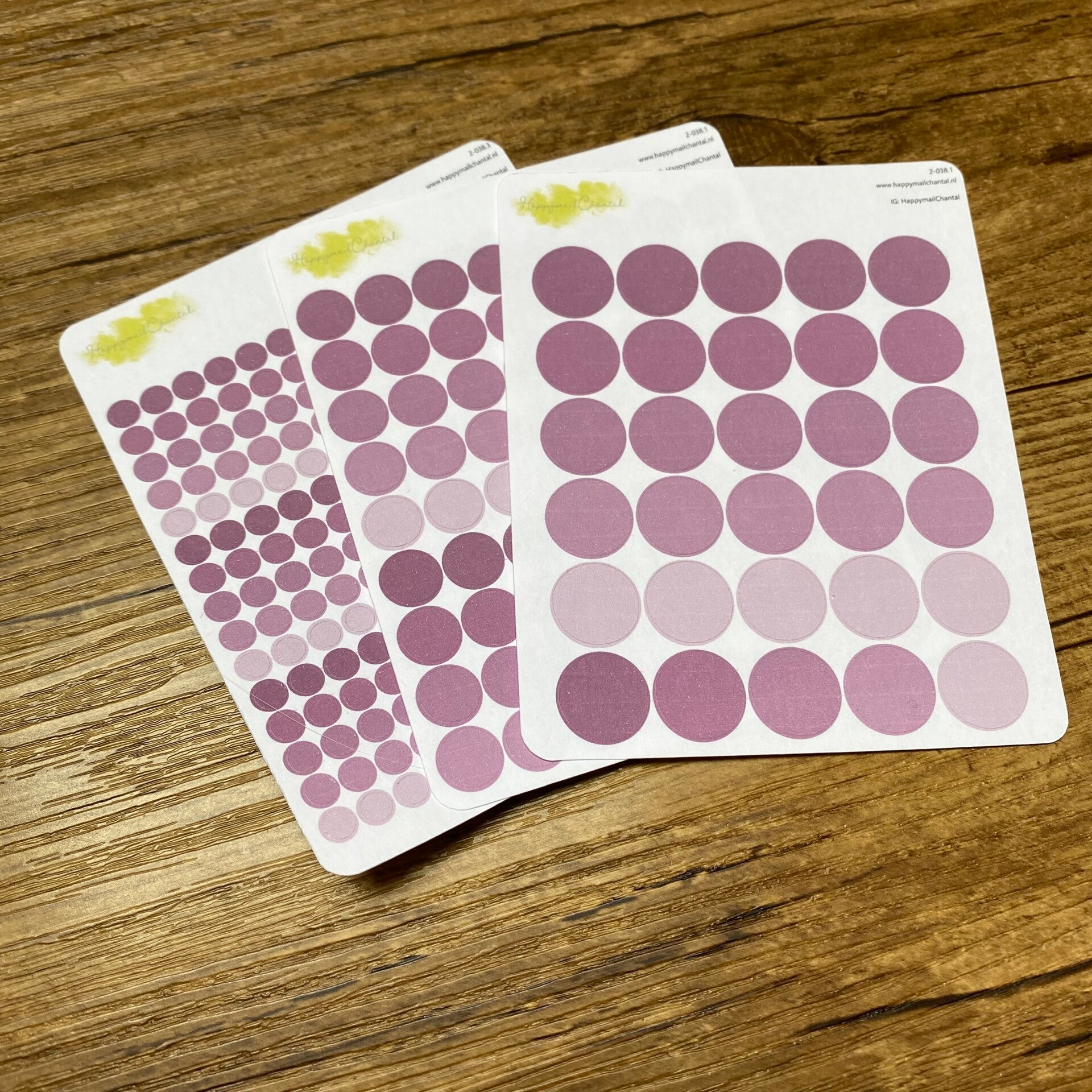 STICKERS - Stippen Spring paars