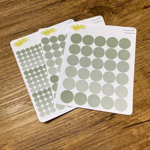 STICKERS - Stippen Spring groen