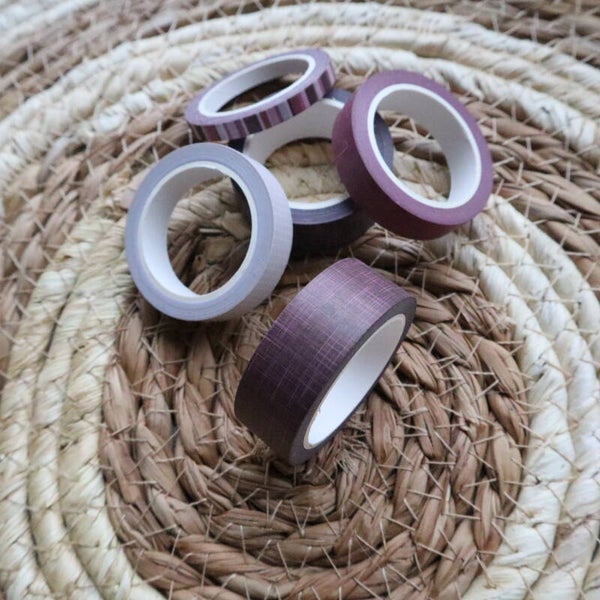 WASHI TAPE - Old rose scattered grid