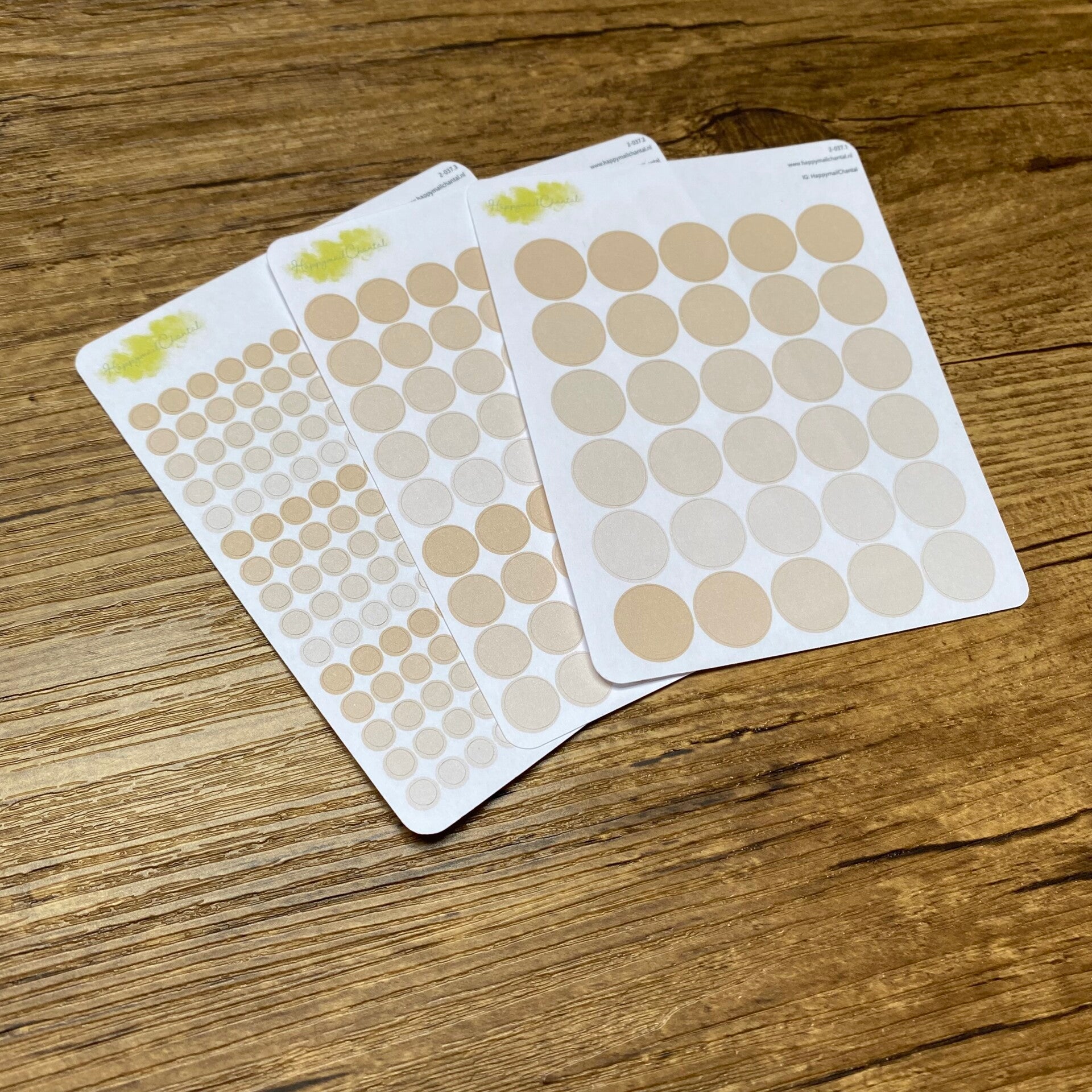 STICKERS - Stippen spring beige