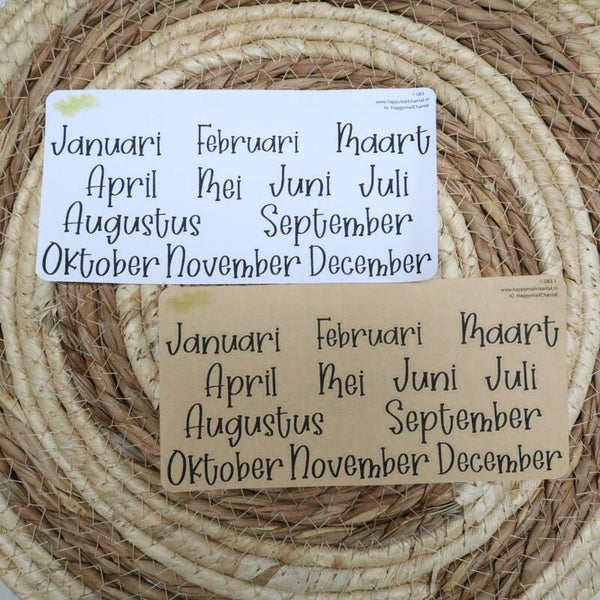 STICKERS - Maanden groot Hallow Spire (Advent 2022)