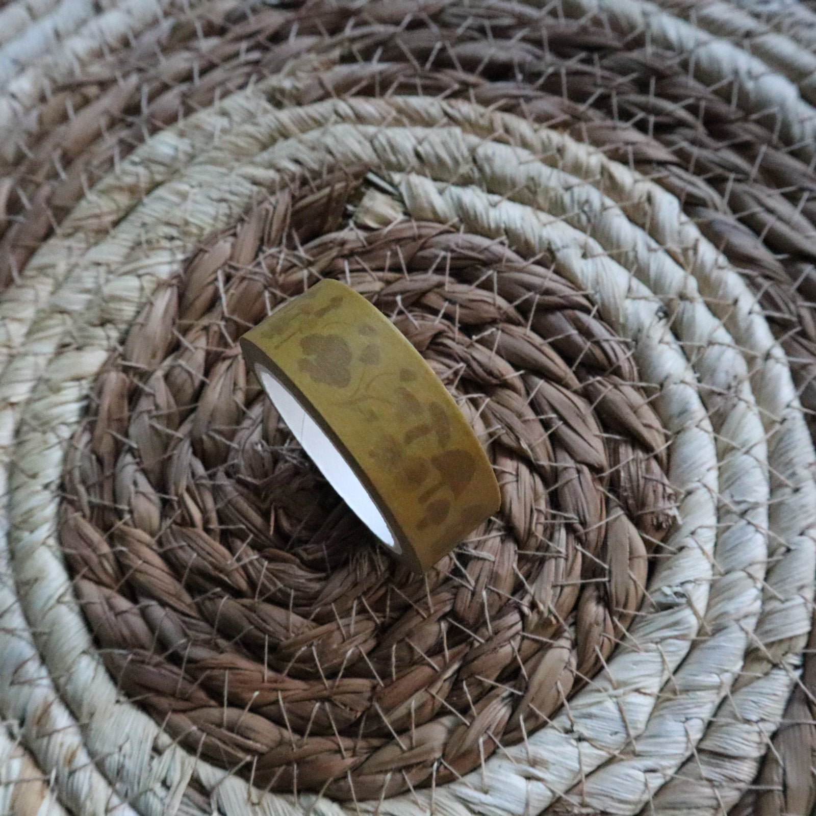 WASHI TAPE - Oker met paddestoelen (Advent 2022)