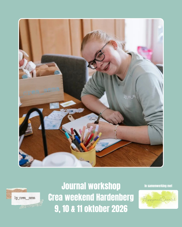 JOURNAL WORKSHOP - Crea Weekend Hardenberg 9, 10 & 11 oktober