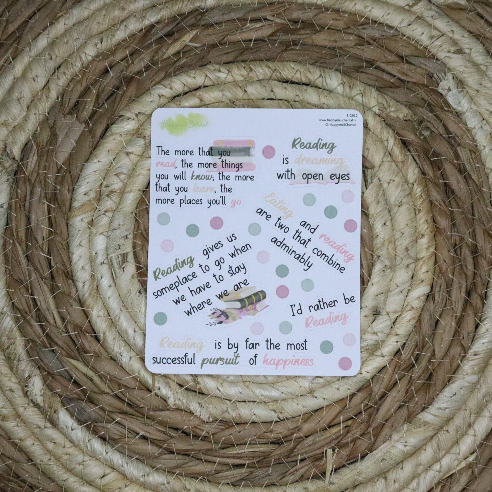 STICKERS - Reading quotes