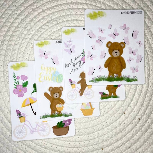SET - Lente stickers uit de adventkalender van 2022