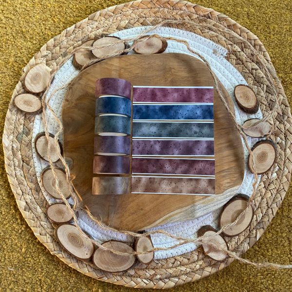 WASHI TAPE - Watercolor specks set van 6