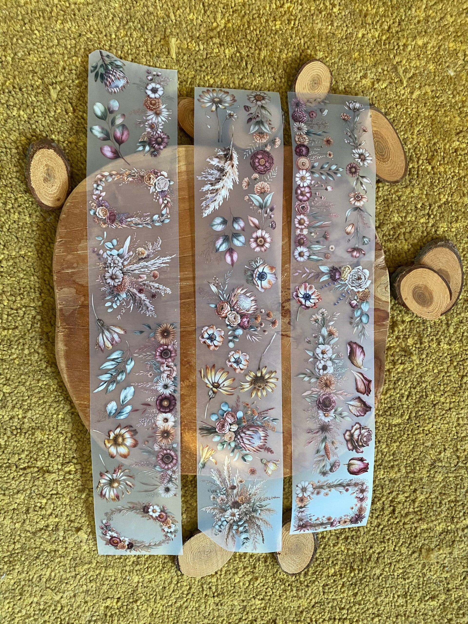 🍂 HappymailChantal - Pet tape - Autumn florals - 60mm x 5m