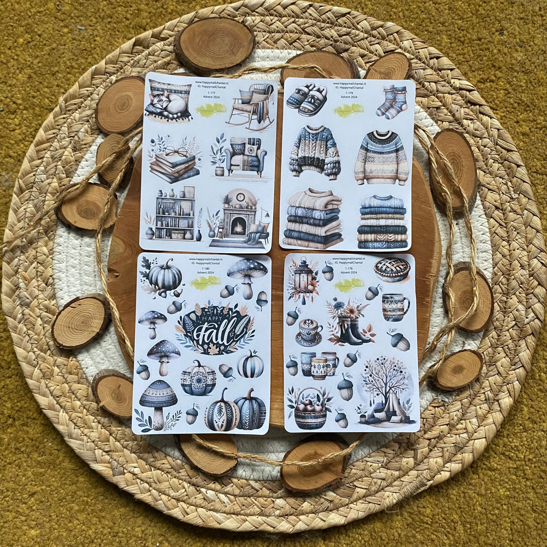 STICKERS - Boho fall (Advent 2024)
