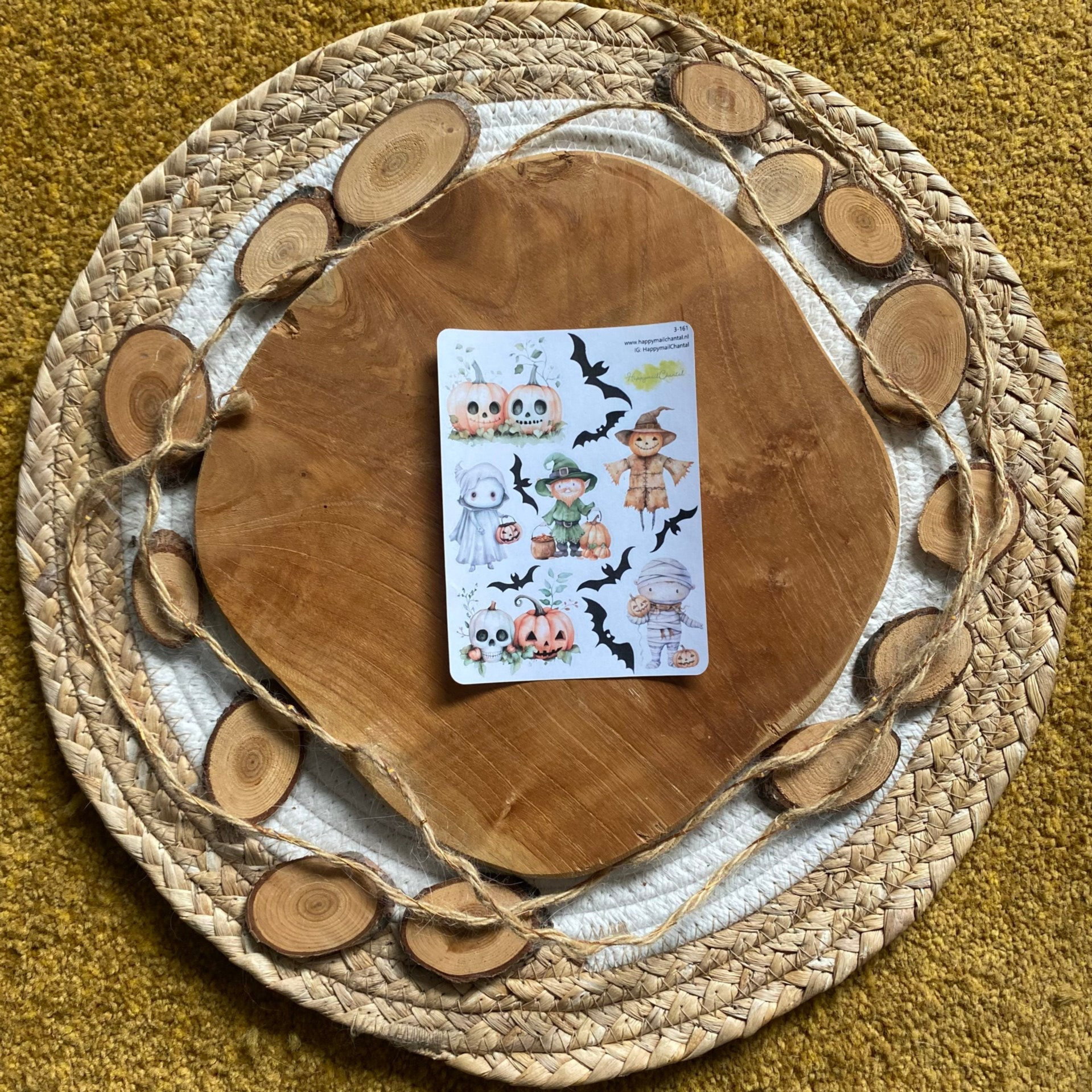 STICKERS - Halloween kostuums pompoenen