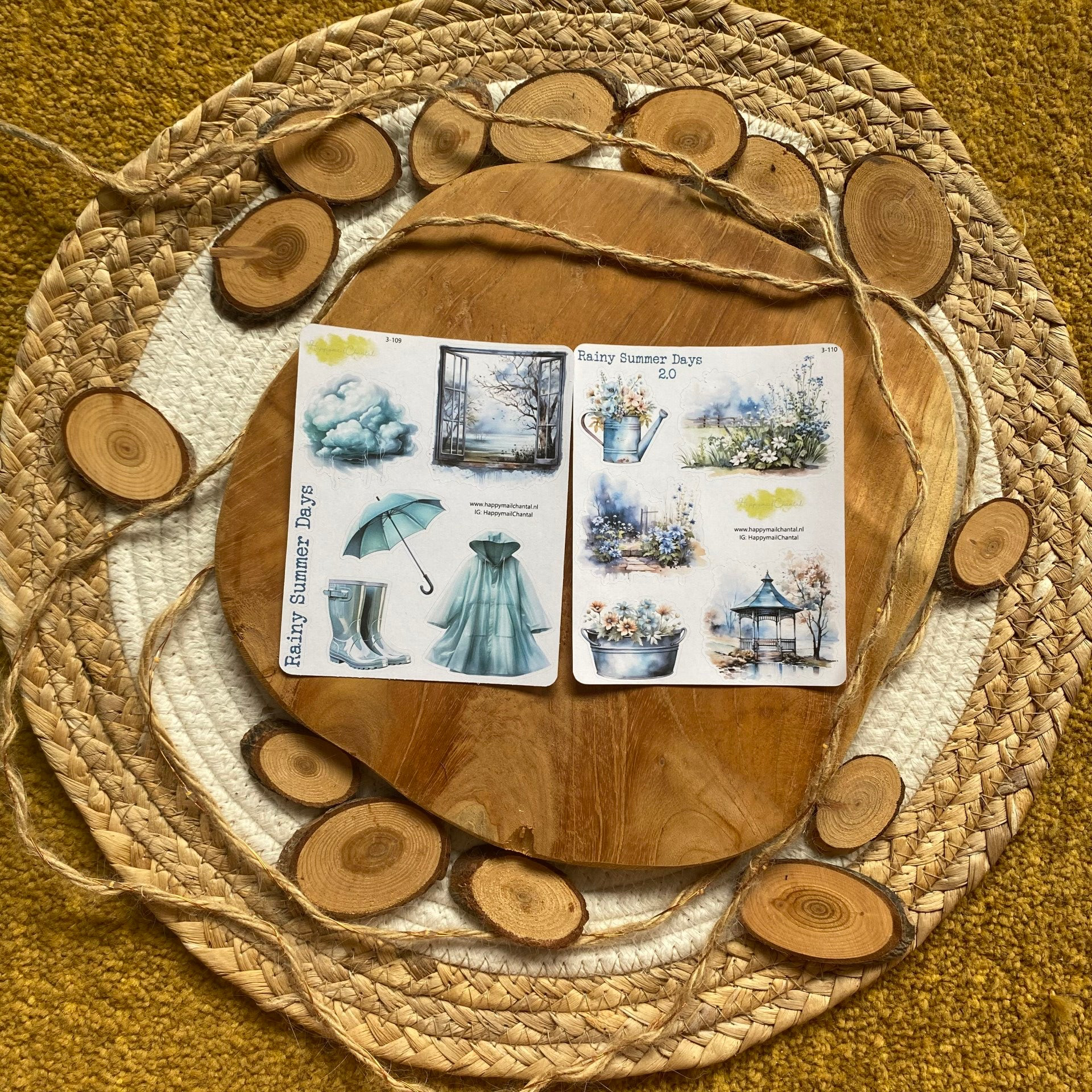 STICKERS - Rainy summer days