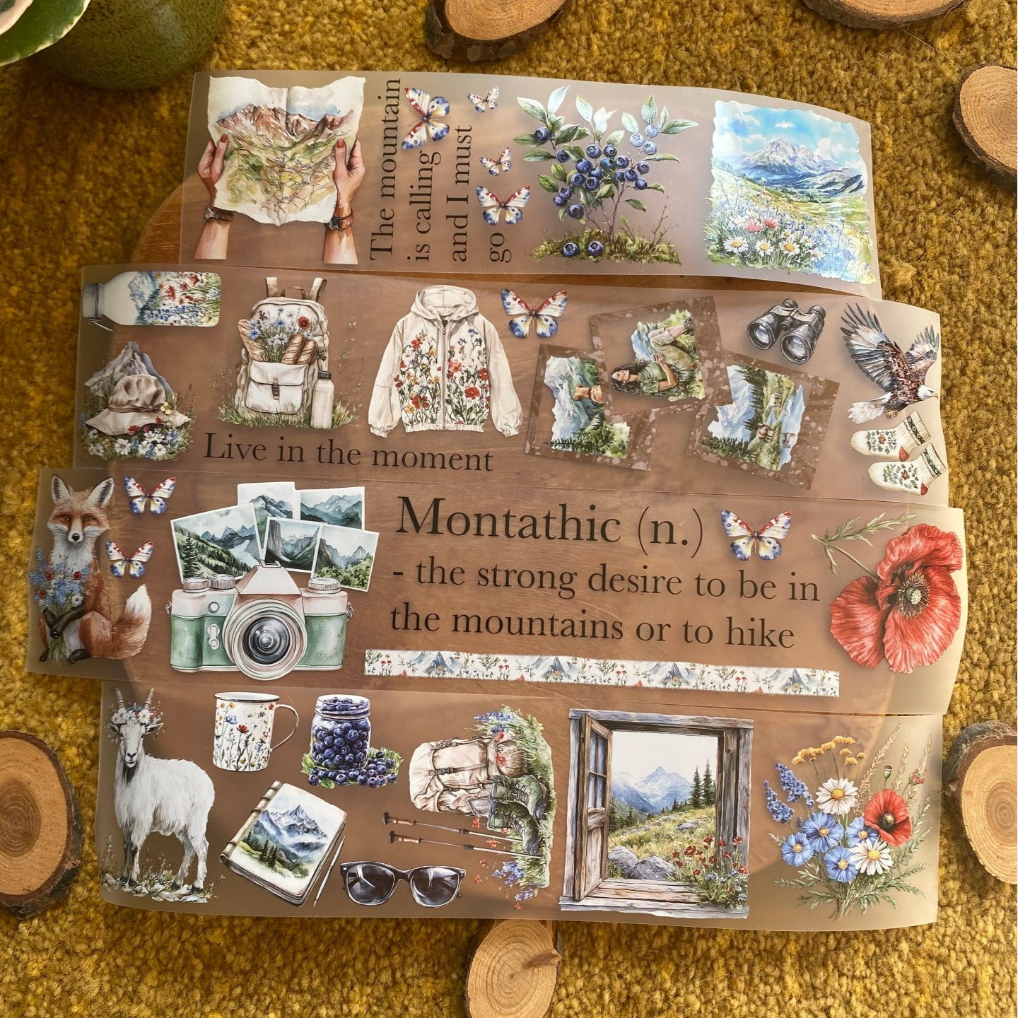 PET TAPE - Summer mountains 60mm x 5m