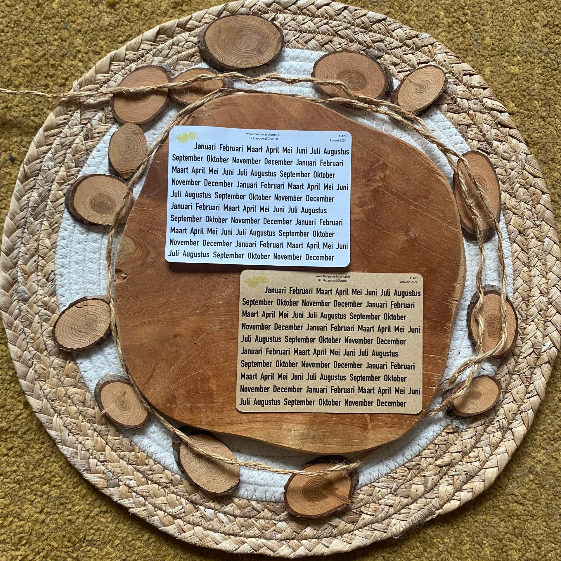 STICKERS - Maanden klein Deconsiled (Advent 2024)