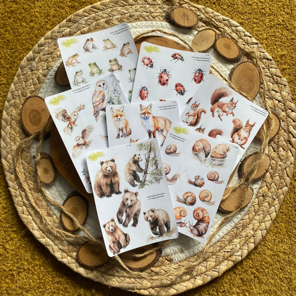 STICKERS - Bosdieren