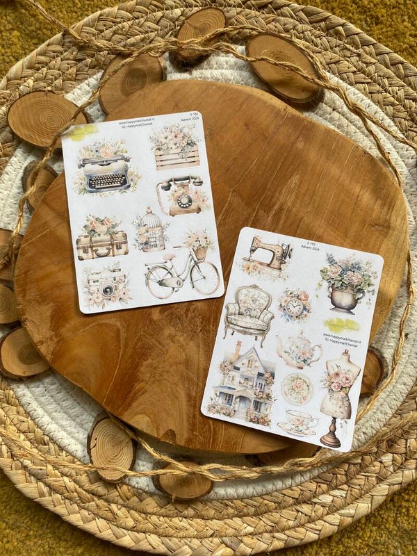 STICKERS - Vintage shabby