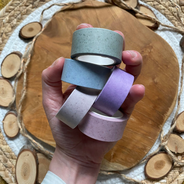 WASHI TAPE - Gespikkeld pastel 20mm