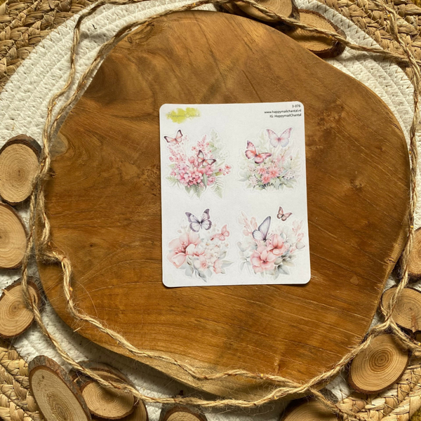 STICKERS - Vlinders & Bloemen 2