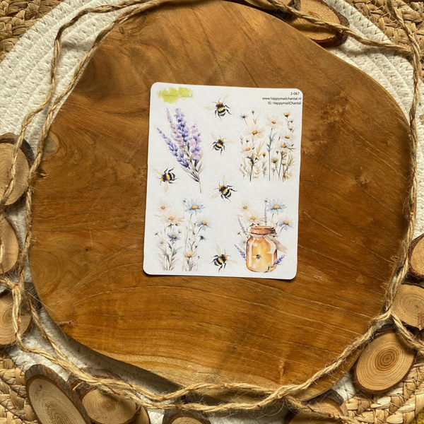 STICKERS - Hommels & bloemen