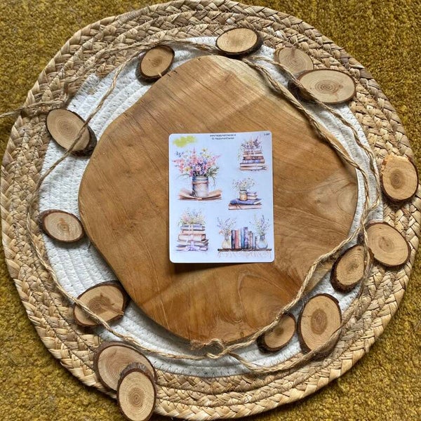 STICKERS - Boeken met veldbloemen 2.0
