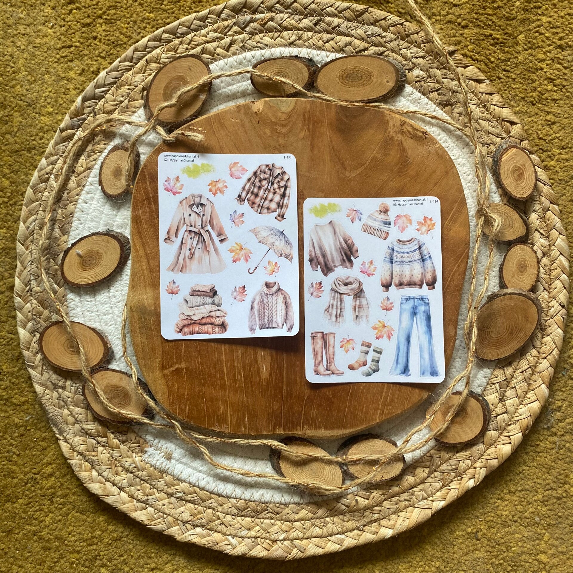 STICKERS - Autumn clothes