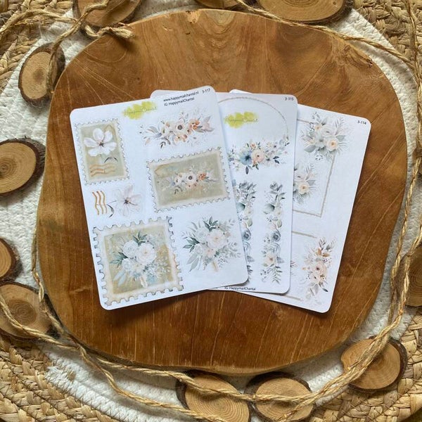 STICKERS - Sage floral