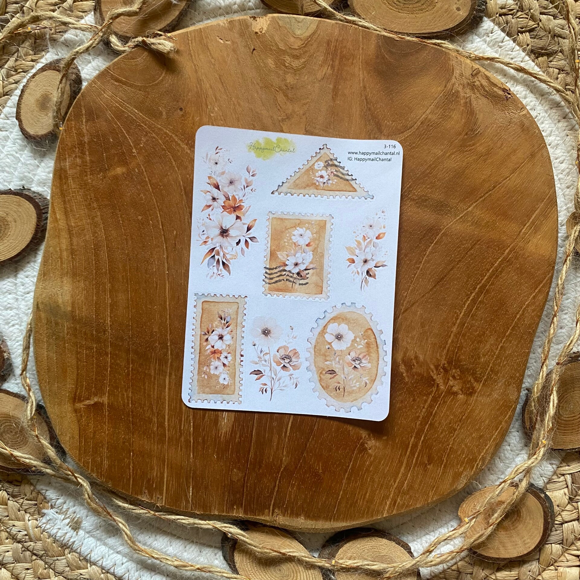 STICKERS - Terracotta floral