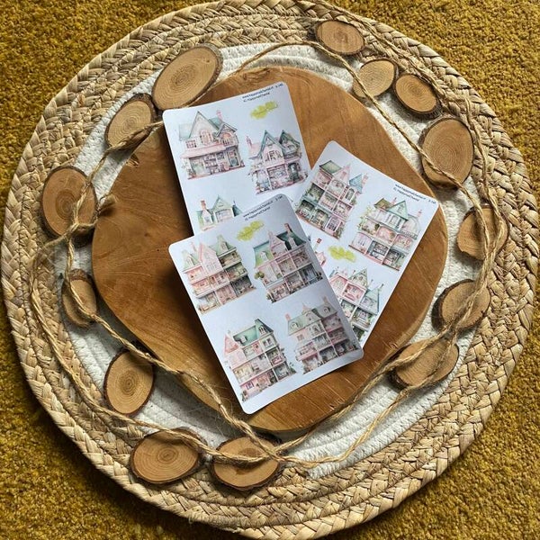 STICKERS - Poppenhuisjes