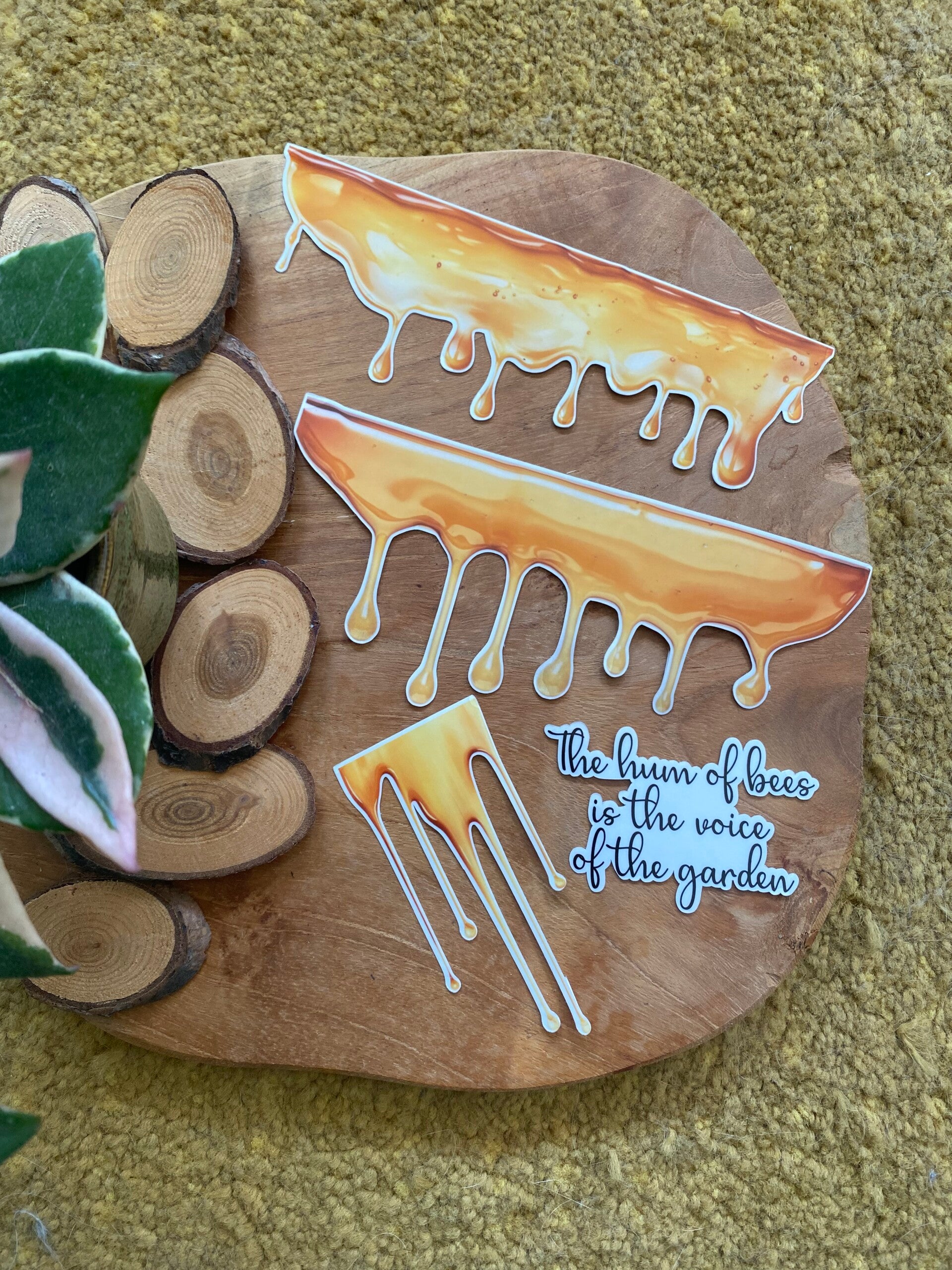 DIE CUT STICKERS - Honing (transparant)