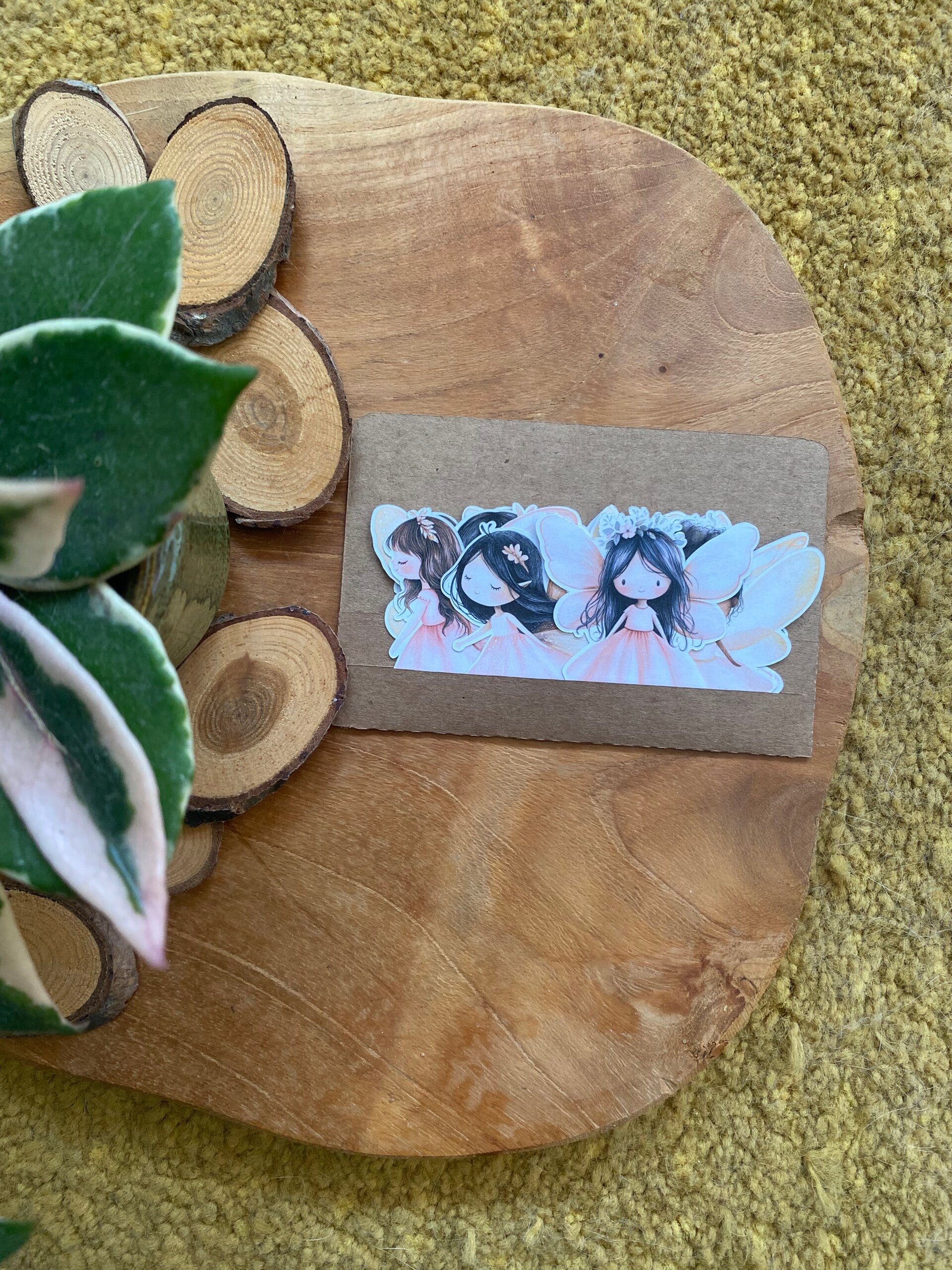 DIE CUT STICKERS - Pink fairy woodland