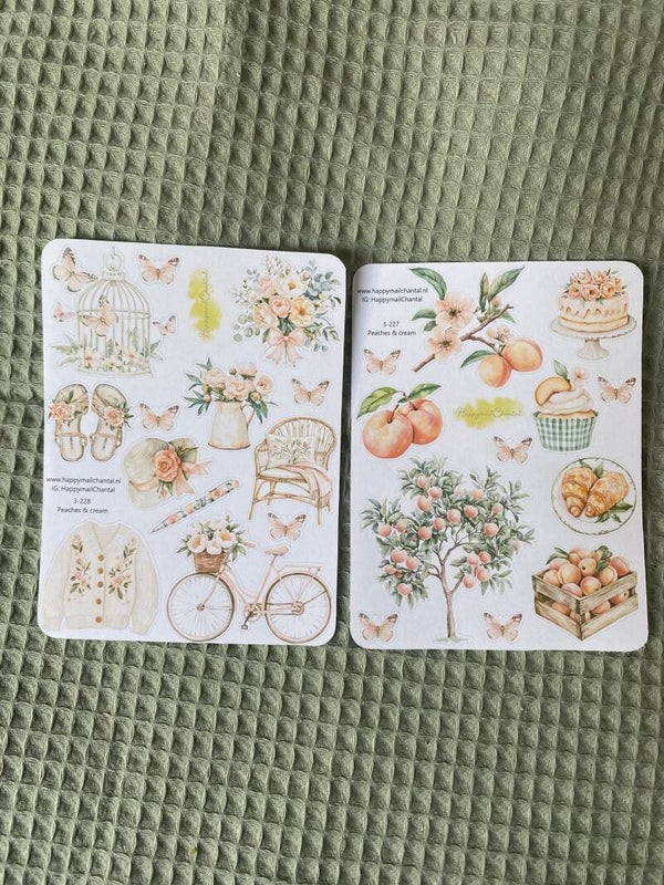 STICKERS - Peaches & cream