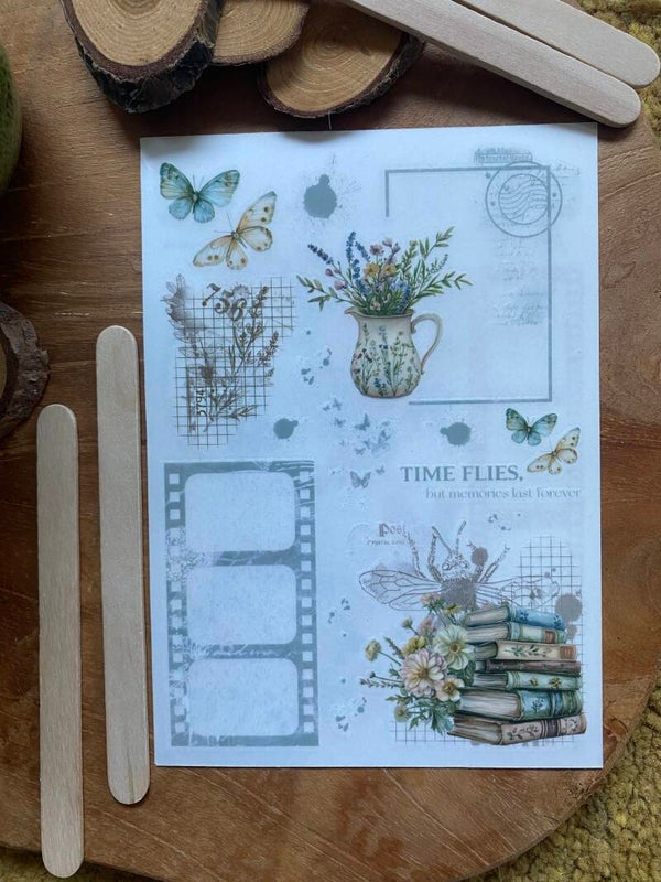 RUB-ON STICKERS - Cottage Garden - A6 formaat