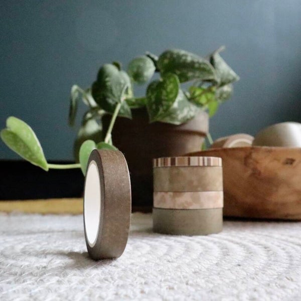 WASHI TAPE - Bruin canvas 10mm