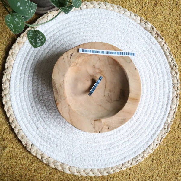 WASHI TAPE - Blauw gestreept 5mm