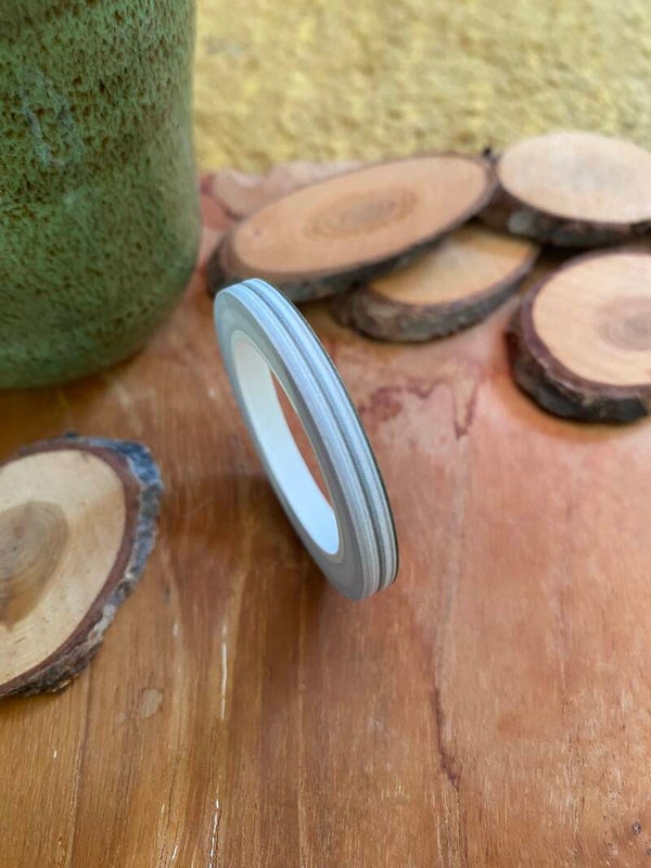 🫒HappymailChantal - Washi tape - Olijfgroen gestreept - 5mm x 10m