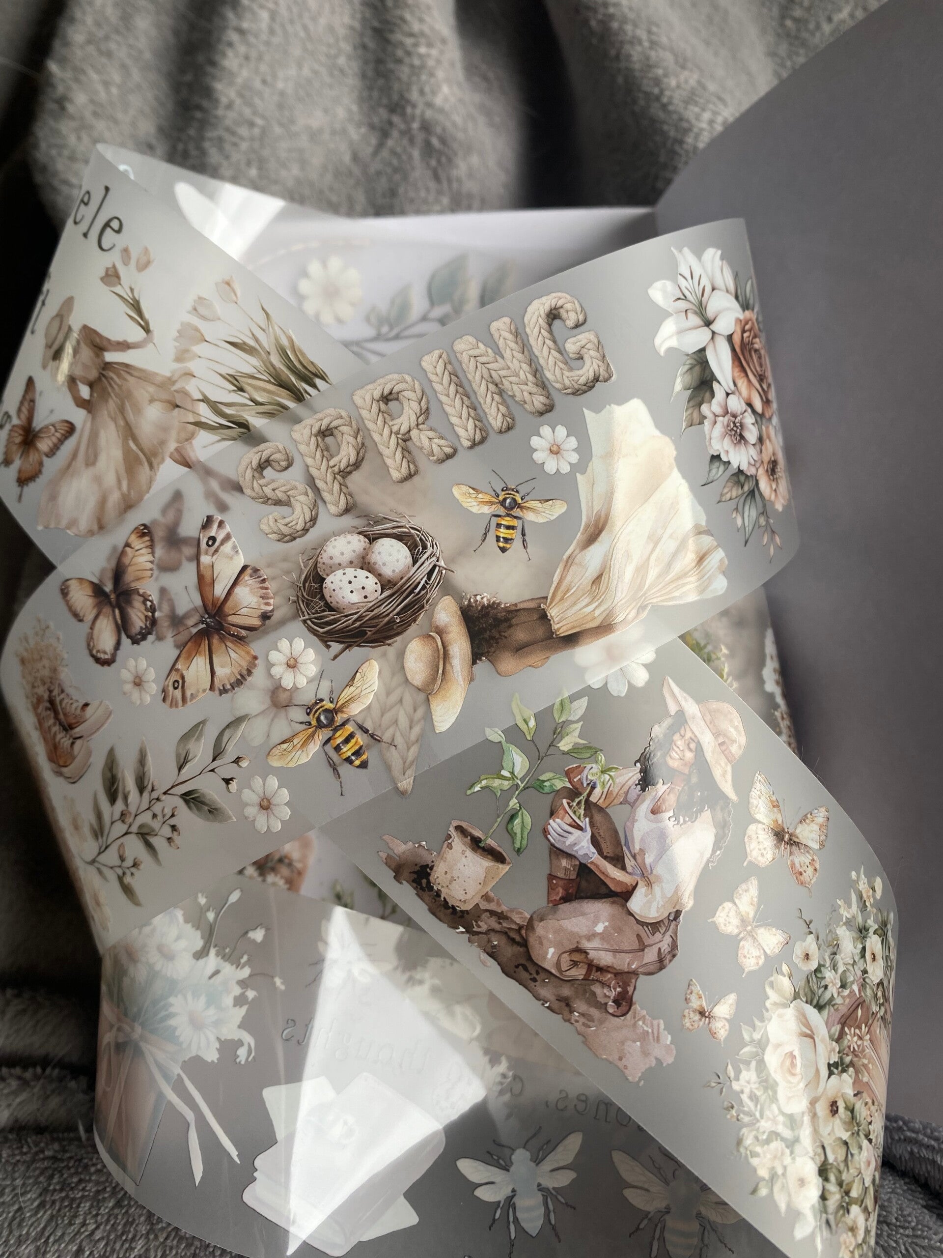 🌸 HappymailChantal - PET Tape - Cosy Spring